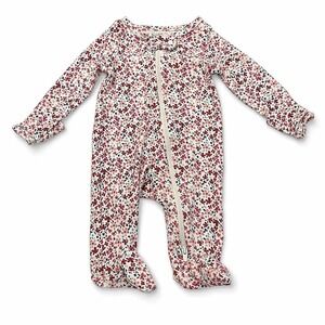 Carter's floral print baby girl footie Size: NB months